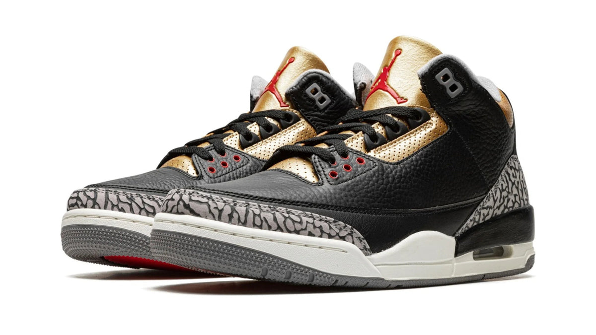 AIR JORDAN 3 WMNS "Black Cement Gold" sneaker product image 2 | Foot Spikes