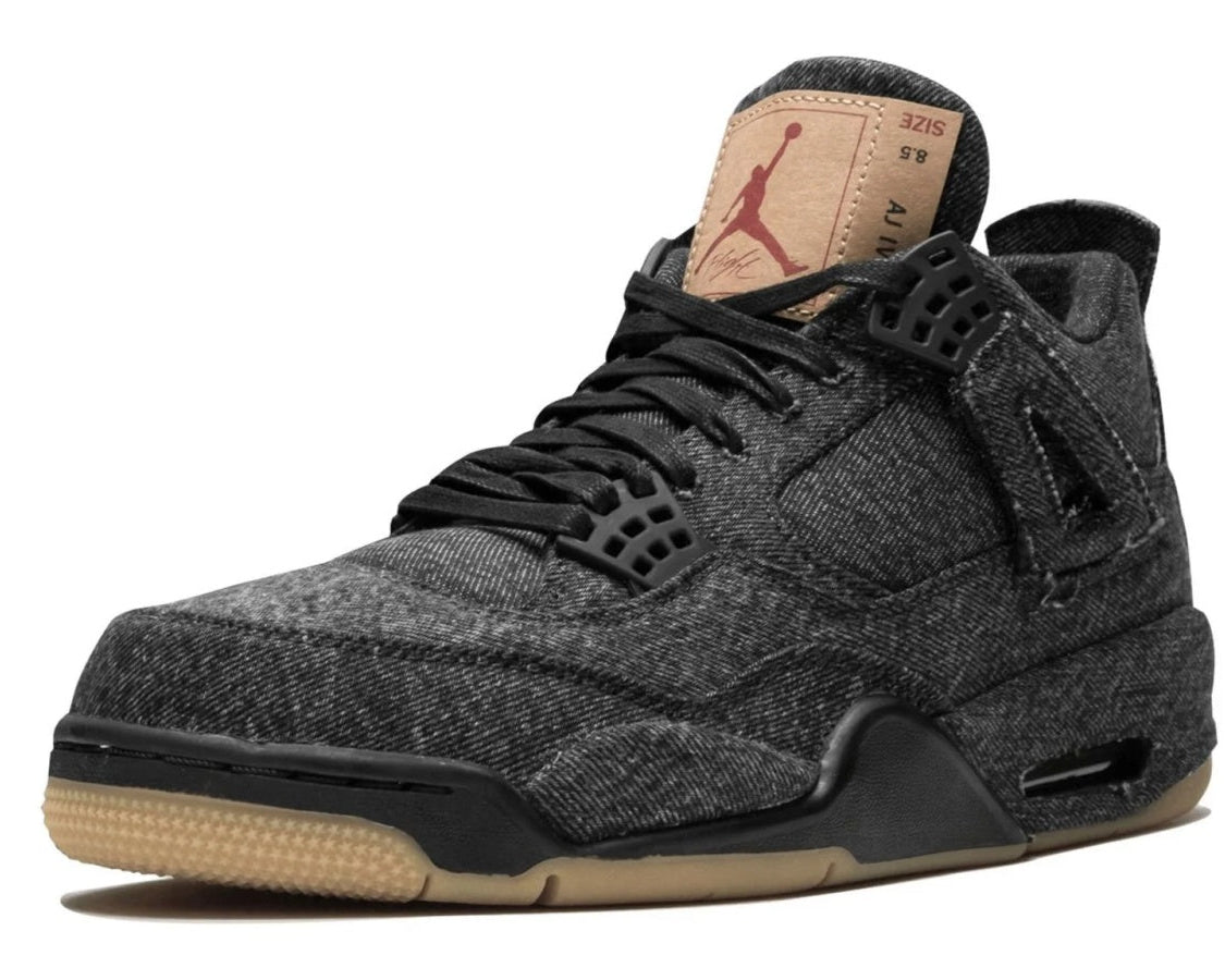 Air Jordan 4 Retro Levis NRG "Black Levis" sneaker product image 3 | Foot Spikes