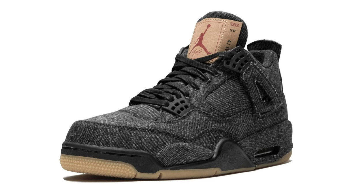 Air Jordan 4 Retro Levis NRG "Black Levis" sneaker product image 3 | Foot Spikes
