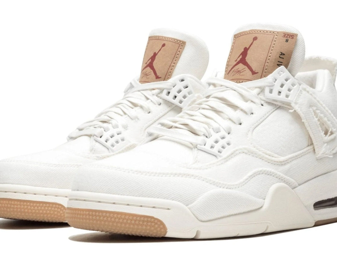 Air Jordan 4 Retro Levis NRG "White Denim" sneaker product image 2 | Foot Spikes