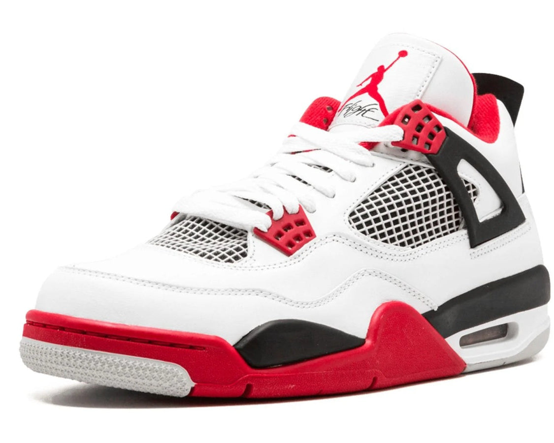 Air Jordan 4 Retro "Fire Red" sneaker product image 3 | Foot Spikes