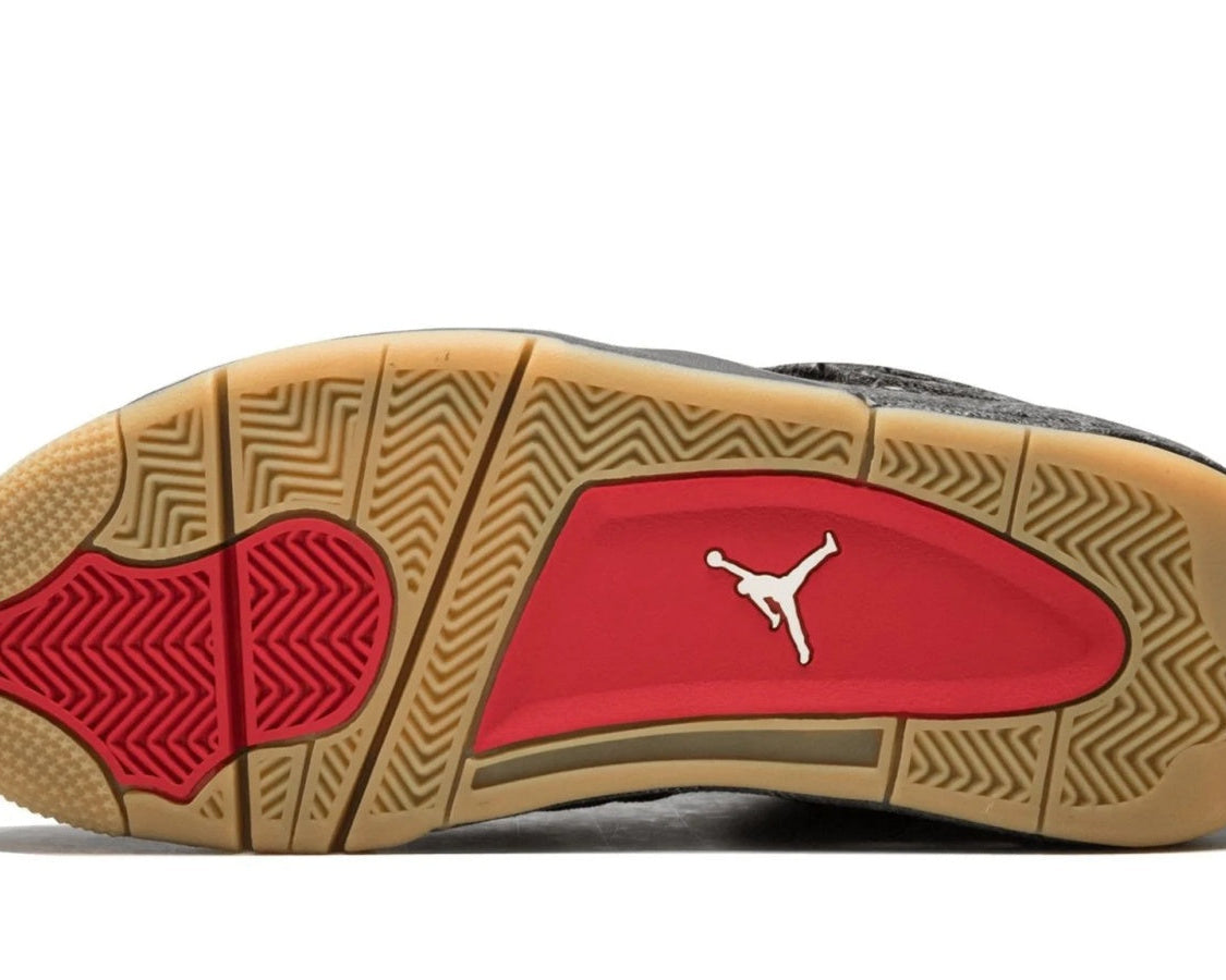 Air Jordan 4 Retro Levis NRG "Black Levis" sneaker product image 5 | Foot Spikes