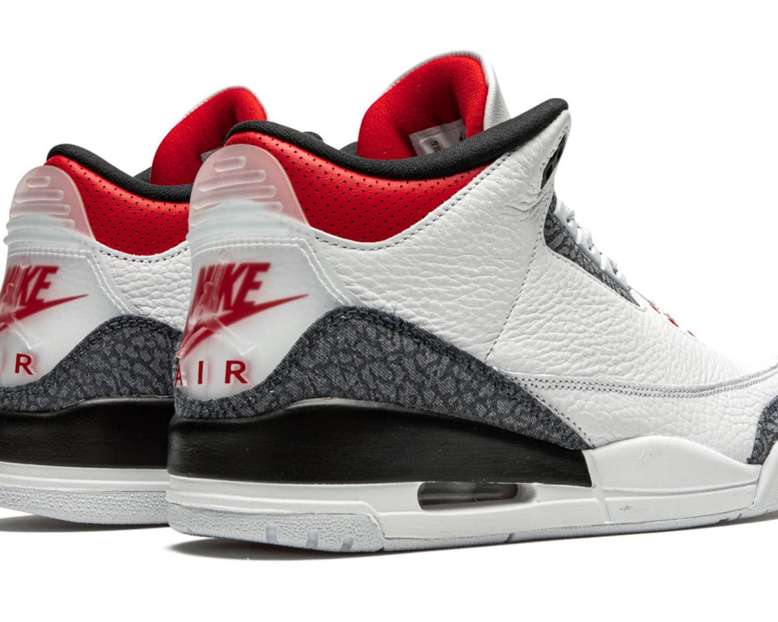 Air Jordan 3 Retro SE DNM "Fire Red Denim" sneaker product image 4 | Foot Spikes