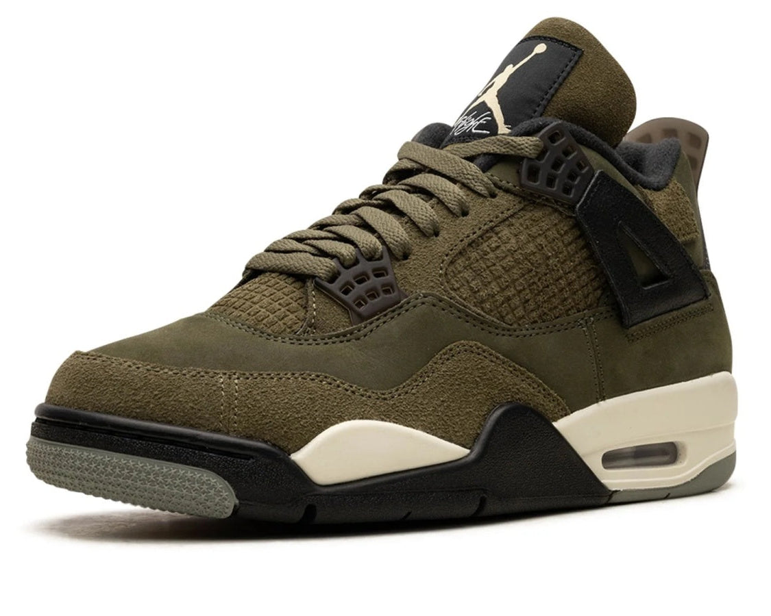 Air Jordan 4 Craft "Medium Olive" sneaker product image 3 | Foot Spikes