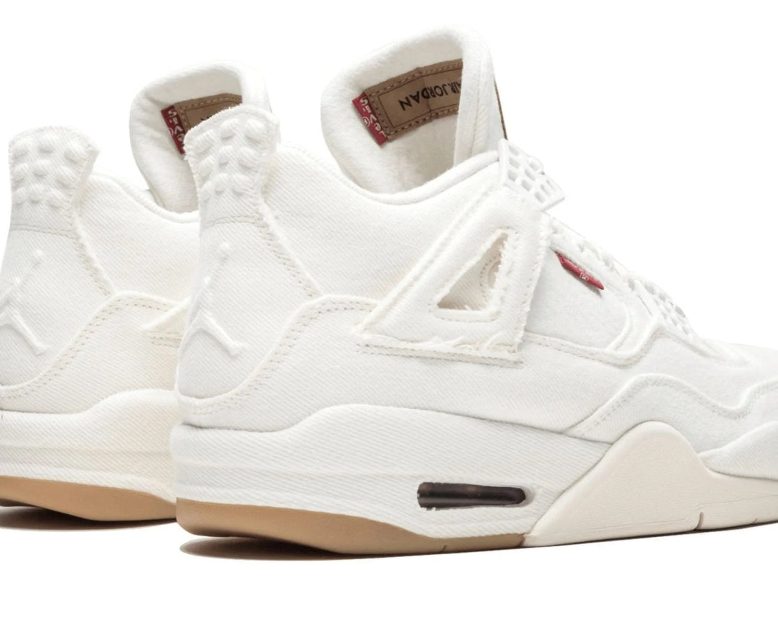 Air Jordan 4 Retro Levis NRG "White Denim" sneaker product image 4 | Foot Spikes