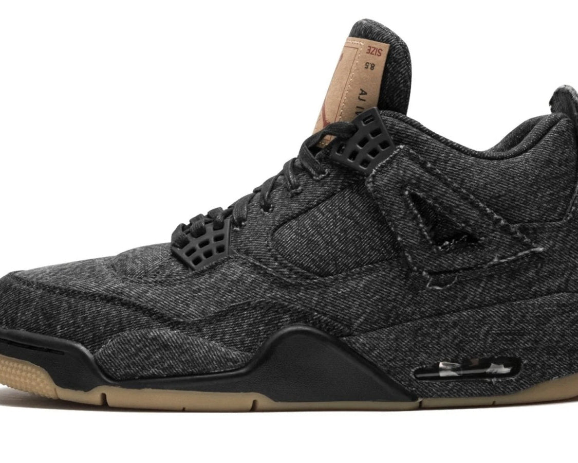 Air Jordan 4 Retro Levis NRG "Black Levis" sneaker product image 1 | Foot Spikes