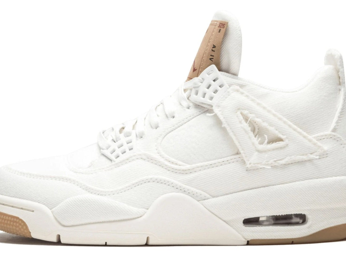 Air Jordan 4 Retro Levis NRG "White Denim" sneaker product image 1 | Foot Spikes