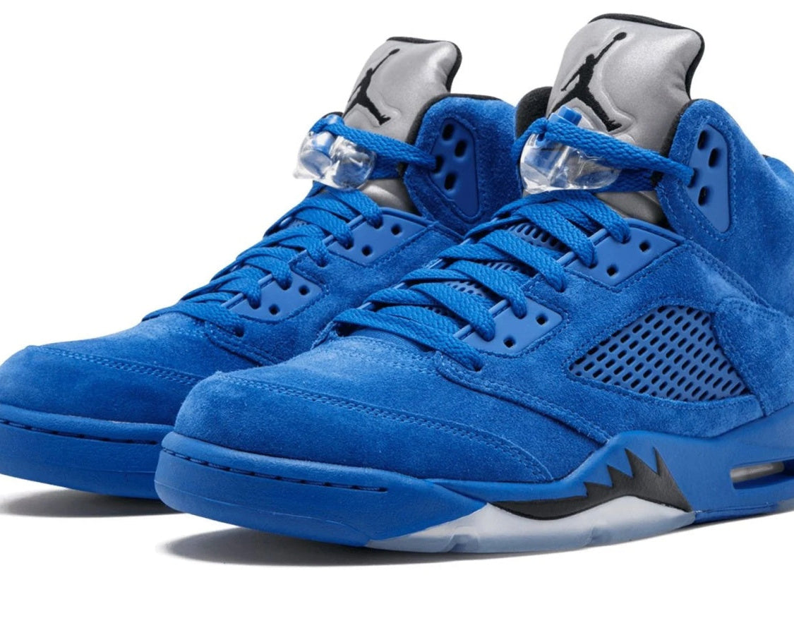 Air Jordan 5 Retro "Blue Suede" sneaker product image 2 | Foot Spikes
