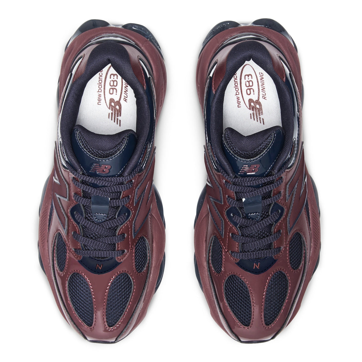 New Balance 983 "Cherry Leather / Dark Night" sneaker product image 4 | Foot Spikes