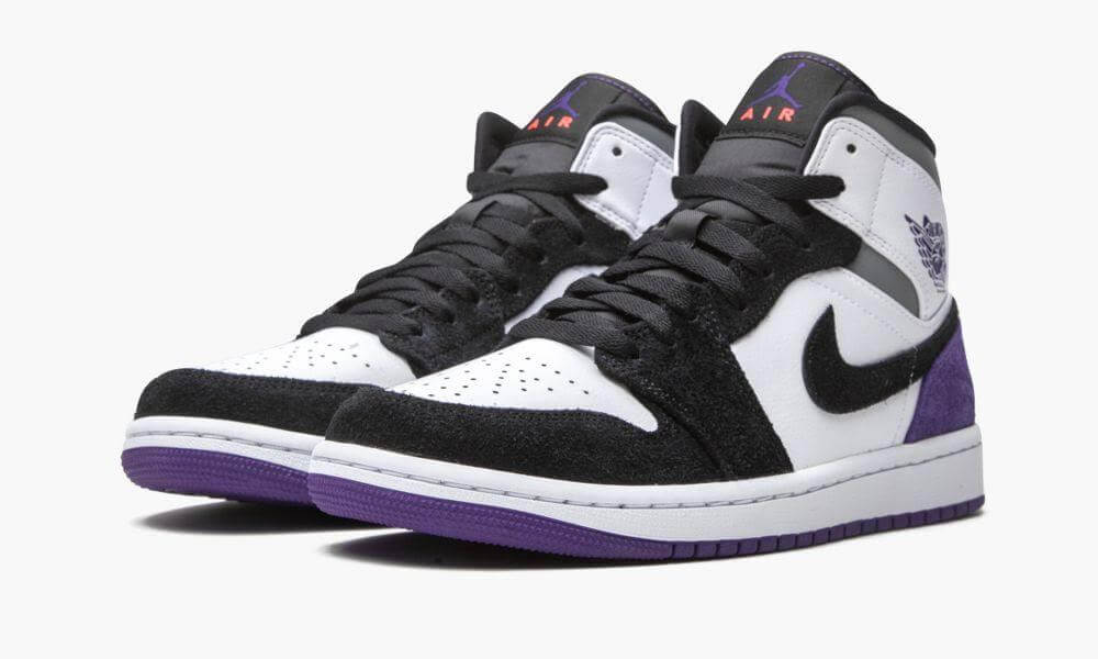 Air Jordan 1 Mid SE Purple sneaker product image 7 | Foot Spikes